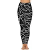 Womens Leggings Retro 70S Gothic Sexy Abstract Lines Print Push Up Yoga Pants Cute QuickDry Leggins Lady Graphic Workout Sports Tights 231018