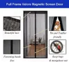 Sheer Curtains Magnetic Anti-Mosquito Net Automatic Closing Screen Door Curtain Fly Insect Screen Mesh For Kitchen Window Home Custom Size 231018