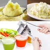 Meyve Sebze Aletleri Patates Mashers Ricers Paslanmaz Çelik Çamur Pres Maker Manuel Narenciye Strener Limon Squeezer Kitchen 231018