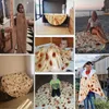 Blankets Funny Round Throw Blanket Artificial Blanket Flannel Wrap Blanket For Adults Children Babies