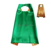 Capes et masques de super-héros pour enfants, ensemble de Costumes de fête double couleur pour garçons et filles, robe fantaisie de Cosplay, livraison directe