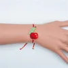 Bracelets à maillons Go2boho Miyuki Cordon rouge fait à la main Delilca Seed Beaded Cherry Jewelry Bracelet avec fil multicolore Pulsera De Hilo