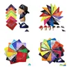 Party Favor 55X55Cm Paisley Bandana Double Side Print Head Wrap Wristband Magic Headband Hip Hop Headscarf Kerchief Home Garden Festiv Dhl7H