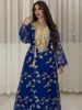 Vêtements ethniques Eid Al-Adha à Dubaï Arabie Musulman Abaya Robe brodée Applique Casual Abayas en vrac pour les femmes marocaines Caftan