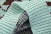 Herrtröjor American Retro Dark Tie färgade tröjor Lösta passande gatupar Knitwears Fashion Versatile Casual bekväm