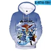 Erkek Hoodies Anime Avatar: Son Airbender 3D Baskılı Erkek / Kadın Çocuk Sweatshirts Sonbahar Moda Günlük Giyim