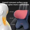 Seat Cushions Car Headrest Waist Pillow 3D Memory Foam Seat Support for Home Office Neck Rest Breathable Car Back Lumbar Cushion Accessorries Q231018