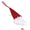 Kerstversiering Gezichtsloze pop Kerstman Hanger Decoratie Jaar Feest Wijnfles Set Er Boomornamenten Drop Delivery Huis Tuin Dhkz4