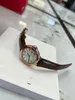 Orologio da donna svizzero al quarzo con quadrante bianco nuovo e alla moda Orologio da donna con cinturino in pelle nera con guscio in acciaio zaffiro19