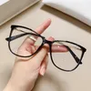 Güneş Gözlüğü Optik Okuma Gözlükleri Bayanlar 2023 Marka Tasarımcı Kedi Göz Anti Mavi Işık Açık Moda Gözlükler Çerçeve 1 2.5
