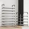 Storage Holders Racks Simple Shoe Rack Metal Shelf Living Room Space Saving Shoes Organizer Stand Holder Drop Delivery Home Garden Dho6K