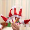 Decorações de Natal Mini Chapéu Pirulito Não Tecido Pequeno 4/7cm 230905 Drop Delivery Home Jardim Festivo Fontes de Festa Dhwje