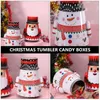 Present Wrap 1pc julelement Design Candy Box Tea Storage Jar Cookies Can