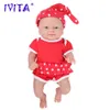 Dolls IVITA WG1512 36cm 1.65kg Full Body Silicone Bebe Reborn Doll with 3 Colors Eye Realistic Girl Baby Toy for Children with Clothes 231017