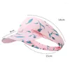 Berretti unisex Tie Dye Cappello a cilindro vuoto Donne estive Cappelli con visiera rapida Cappellini da spiaggia traspiranti anti-sudore Berretto da baseball regolabile elastico