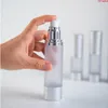 Bottiglia di pompa airless in plastica satinata AS PP da 30 ml Confezione di lozione riutilizzabile sotto vuoto da 50 ml per crema per trucco liquido Lotiongoods Hqlpr