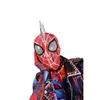 パンクスパイダーコスプレコスチュームスーパーヒーローコスプレクールデニムベストシャツパンツマスクウィッグシューズスパイダースーツハロウィーンロールプレースーツ