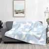 Couvertures à jeter, couverture de lit, couvertures chaudes et légères en flanelle pour canapé-lit, couvre-lit à fleurs de lavande