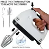 Egg Tools Electric Hand Mixer 7 Modes Separator Blender Portable Whisk Cake med 4 rostfritt stål Tillbehör Bakning 231018