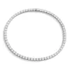 2mm 3mm 4mm 5mm VVS D color Moissanite Sterling S925 plata rodio plateado collar Moissanite Tennis Chain