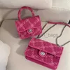 Сумки через плечо Розово-розовые женские сумки с замком, роскошные женские маленькие квадратные сумки через плечо, модный дизайн, женский кошелек andbagscatlin_fashion_bags