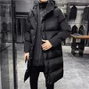 Męskie pada parkas zima duża 5xl kurtka średniej długości bawełniana 2023 Moda marka odzieży z kapturem Wysokiej jakości wiatwia