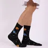 Chaussettes pour hommes, série univers, grande édition planète Constellation Art galaxie unisexe, Tube en coton doux, livraison directe