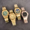 2023 Nieuwe Hot Meest Veelkleurige Klassieke Stalen Band Drie Ogen Vintage Quartz Uurwerk Markers Man Horloge Designer Luxe een p