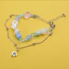 Kedjor Bohemian pärlstav armband sommarharts blomma halsband strand smycken lämplig för damer och flickor