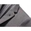 Abiti da uomo Trendy Primavera Autunno Blazer slim fit Giacca di lana casual Abbigliamento per cappotto da sposa per ufficio per banchetti di alta qualità