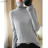 Suéteres de mujer Otoño Invierno Nuevo suéter de mezcla de lana Mujer Diseño de herradura Pilar Jersey Casual Tops de punto Cashmere Fe SweaterL231018