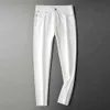 Pantalon homme Pantalon homme BV's Bottega Ven Bv tissé poche arrière international luxe haut de gamme jean blanc homme S2888