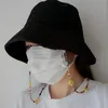 Hanger Kettingen Kleurrijke Kralen Cartoon Glimlach Masker Ketting Voor Vrouwen Meisje Multifunctionele Anti-verloren Riem Lanyard Houder Jew2703