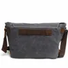 Worki na ciało fasion kleszcz wosk płótno mężczyźni sulder torba Messenger Men Crossbody Bag Vintage Mężczyzna prosta worka na zawieszenie na swobodne boycatlin_fashion_bags