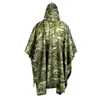 Raincoats Raincoats Camouflage Folding Raincoat For Hiking Portable Tactics Poncho Men Waterproof Tourism Packable Rain Jack Dhgarden Dhng0