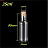 35ml Clear Transparent Glass Bottles With Cork Drift Bottle For Wedding Holiday Decoration Christmas Gift Jars 24pcs/lothigh qualtity I Viek