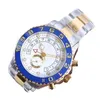 yacht Masters orologi da polso moda zaffiro AAA precisione 40mm 904L cinturino in acciaio inossidabile orologio luminoso sportivo mens automatico orologi vitange orologio impermeabile