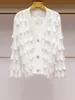 Womens Knits Tees Outono Inverno 150kg Plus Size Suéteres com Pearl Singe Peito Casual Fino Knit Cardigan Mulher Grande Tricô Suéter 231017