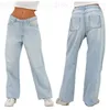 Women's Jeans High Waist Loose Wide Leg