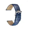 Watch Bands 18mm 20mm 22mm Strap Cow Leather Vintage Ostrich Pattern Watchband Comfortable To Wear Quick Release Spring Bar