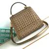 Luxury Women's Shoulder Bag Fashion Designer Handbag Pure Handmade Cowhide Large V Hardware Weaving High Quality Crossbody Bag Women's Handbag 5a High Quality