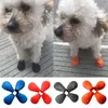 Cão vestuário sapatos de chuva de borracha à prova d 'água animais de estimação botas antiderrapante ao ar livre filhote de cachorro gatos antibacteriano balão sapato cobre doces cor