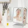 Kompakt Aynalar Trifold Makyaj Aynası Led Işıklar Yurt Pansuma Aynası Güzellik Akıllı Tamamlayıcı Makyaj Aynası Tri 231018