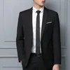 Ternos masculinos elegantes, terno de negócios com toque de pele, conjunto de calças blazer, comprimento do tornozelo, casual, duas peças, quente