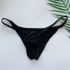 Underpants ultra-fino gelo seda calcinha masculina sexy transparente cintura baixa sem costura roupa interior homme bikini briefs sólido cueca