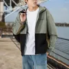 Men's Jackets 2023 Autumn Casual Korean Fashion Outdoor Nylon Fabric Multi-Pockets Hooded Windbreaker Coats