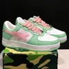 2024 Casual sk8 sta Schoenen Grijs Zwart stas SK8 Kleur Camo Combo Roze Groen ABC Camos Pastelblauw Lakleer Met Sokken Platform