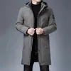 Męskie Down Parkas Najwyższa jakość Zima Zimowa marka projektant Casual Fashion Owewear Men Men Longline Windbreaker Coats Odzież kilkartg 231017