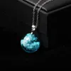 Pendant Necklaces Circular Luminous Necklace For Women Girls Simple Chain Choker Transparent Resin Rould Ball Moon Jewelry Gifts283d