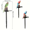 Piece Solar Parrot Light Outdoor LED Stake Patio Lawn Decoration Modeling